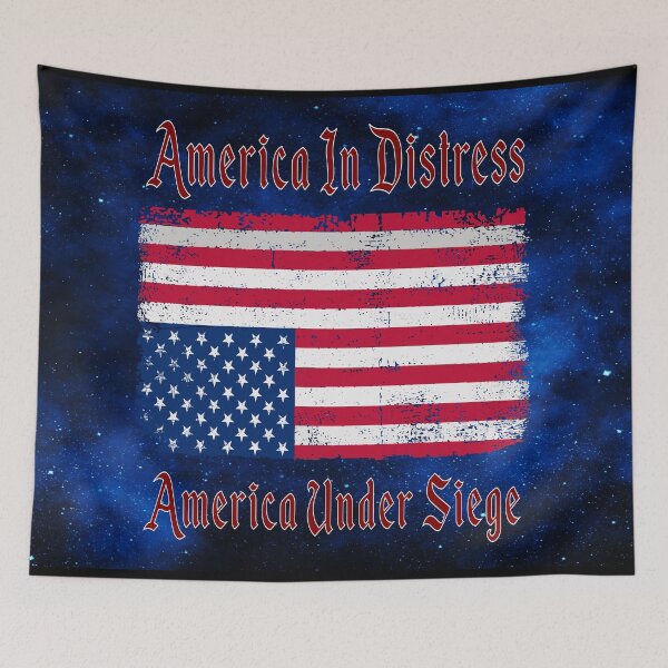 Item preview, America in Distress Upside Down Flag designed and sold by MysticOzzy.