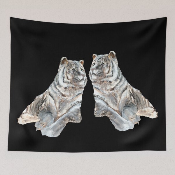 Item preview, White Tiger painting designed and sold by belettelepink.