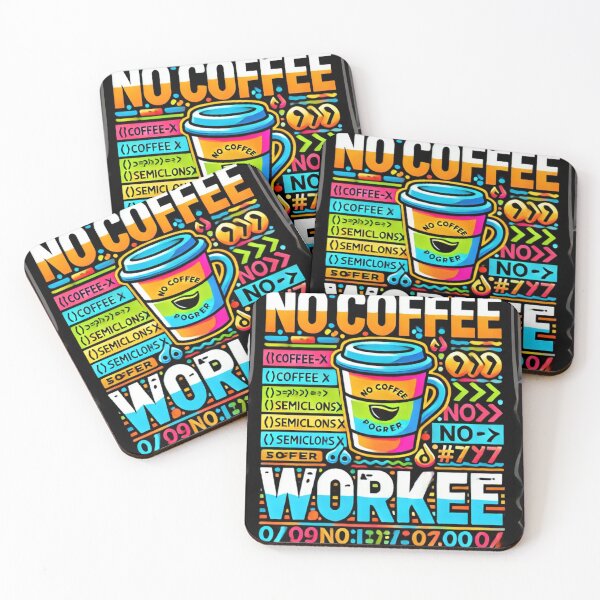 Item preview, No Coffee, No Workee-Caffeinated Code Life designed and sold by AImarioart.