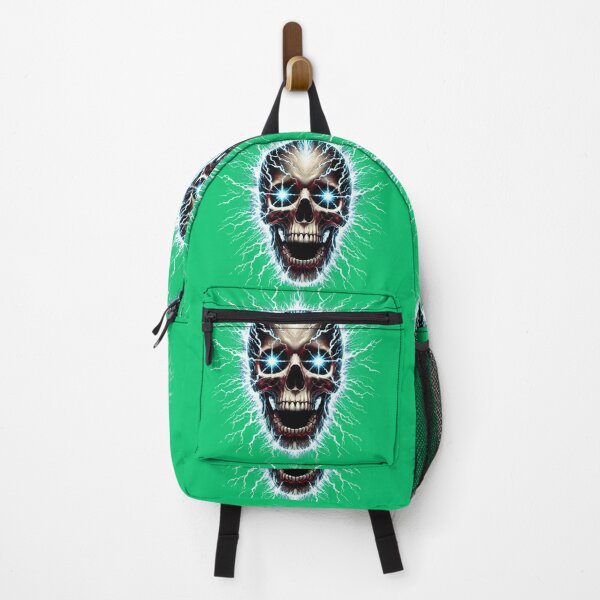 Item preview, Electrified Energy Skull – High-Voltage Metal Aesthetic designed and sold by Nauert's.