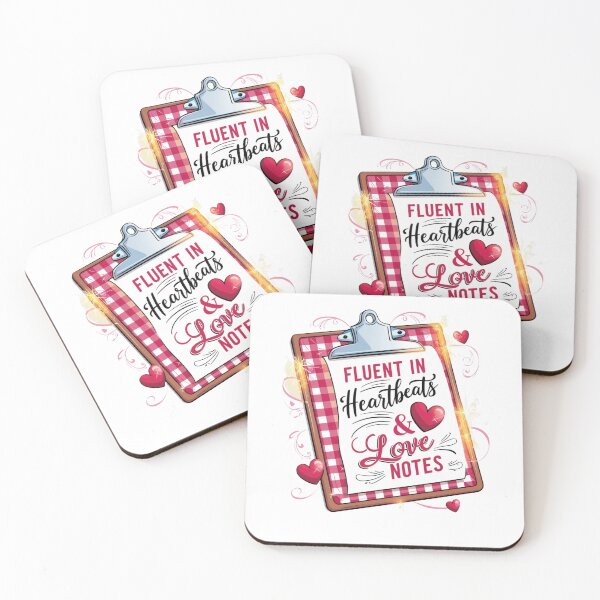 Item preview, Fluent in Heartbeats and Love Notes designed and sold by catthemedic.