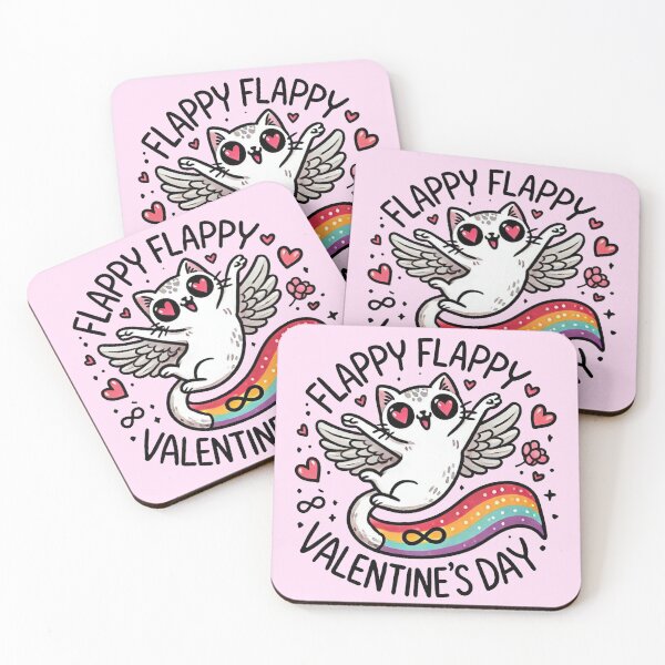 Item preview, Flappy Flappy Valentines Day designed and sold by Vkinsify.