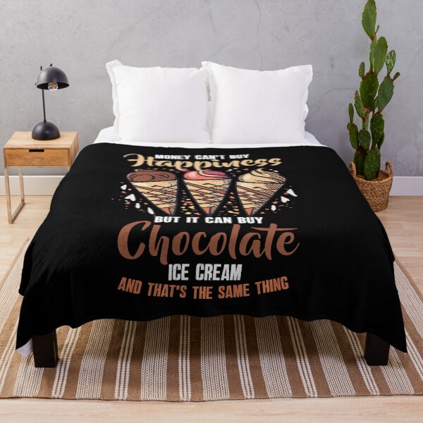 Item preview, Money Can't Buy Happiness Buy Chocolate Ice Cream Dessert Day designed and sold by Dressed For  Duty.