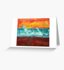 Earth Fire Water painting Greeting Card