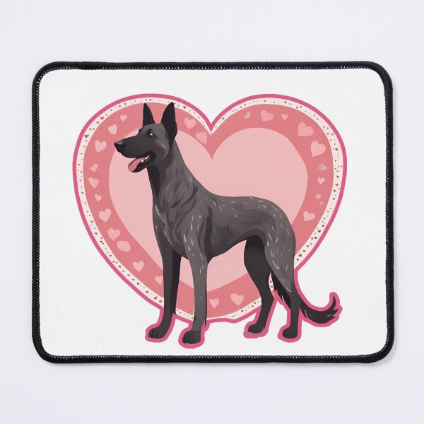 Item preview, Loyal Love – Dutch Shepherd Valentine’s Illustration designed and sold by GoodyPaws.