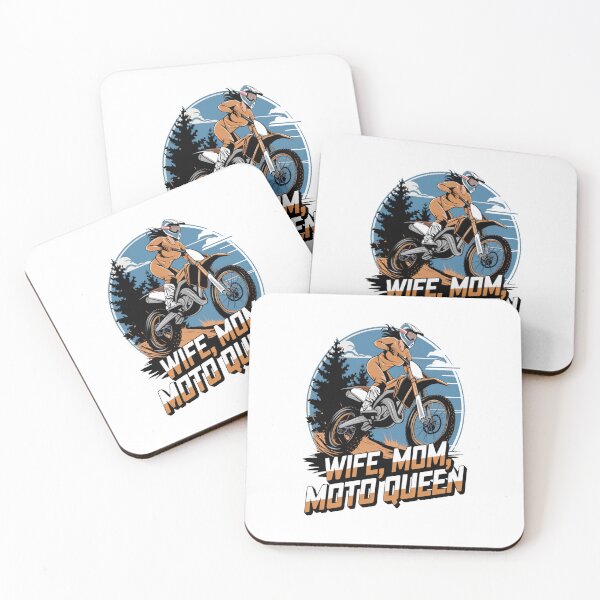 Item preview, Retro Dirt Bike Mom Tee - "Wife Mom Moto Queen"  designed and sold by stickercuffs.