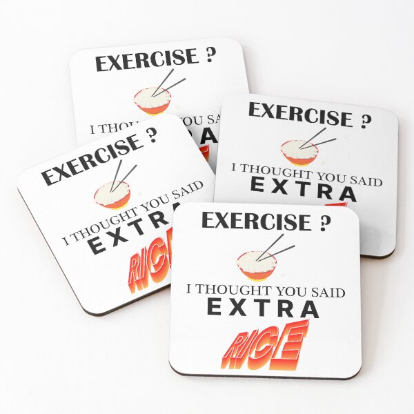 Item preview, Exercise ? I Thought You Said Extra Rice designed and sold by SAIDDIA.