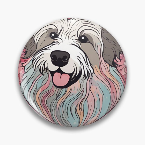 Item preview, Endless Devotion – Pyrenean Sheepdog Valentine’s Illustration designed and sold by GoodyPaws.