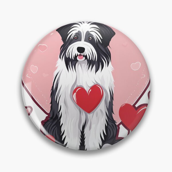 Item preview, Endless Devotion – Pyrenean Sheepdog Valentine’s Illustration designed and sold by GoodyPaws.