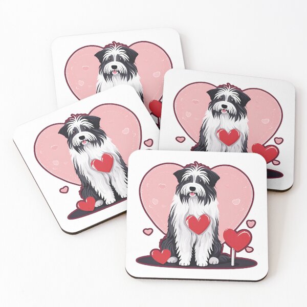 Item preview, Endless Devotion – Pyrenean Sheepdog Valentine’s Illustration designed and sold by GoodyPaws.