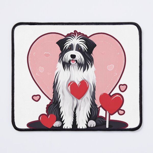 Item preview, Endless Devotion – Pyrenean Sheepdog Valentine’s Illustration designed and sold by GoodyPaws.