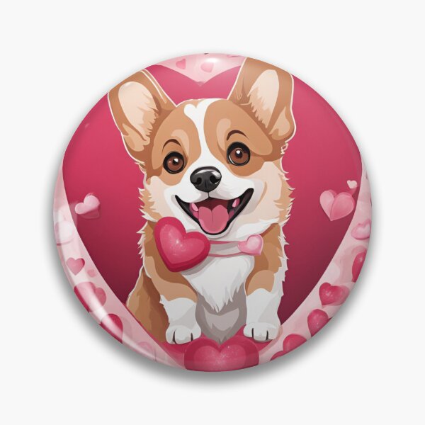Item preview, Corgi Love – Welsh Corgi Valentine’s Illustration designed and sold by GoodyPaws.