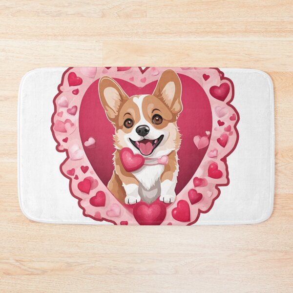 Item preview, Corgi Love – Welsh Corgi Valentine’s Illustration designed and sold by GoodyPaws.