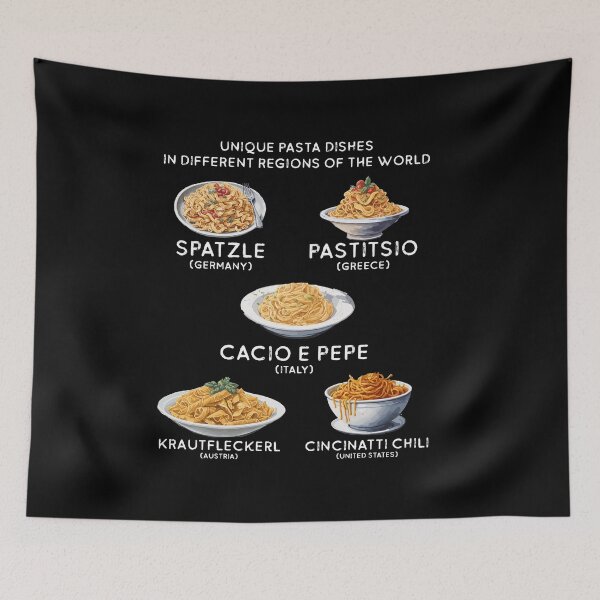 Item preview, Unique Pasta Dishes In Different Regions Of World National Pasta Day designed and sold by Dressed For  Duty.
