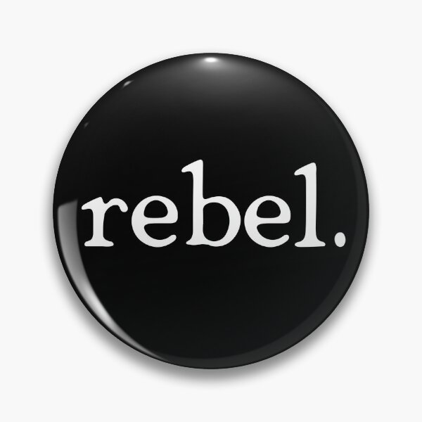 Item preview, rebel in white typeface with a dot designed and sold by deynaaz.