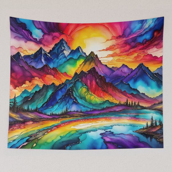 Item preview, sun behind the mountains designed and sold by LilithsDesires.