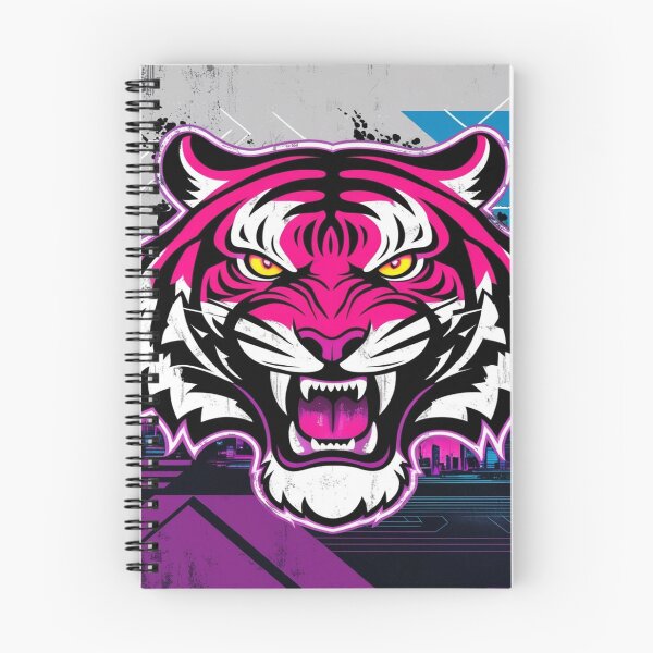 Item preview, Neon Cyber Tiger: rugido de jungla urbana futurista designed and sold by DripVada.