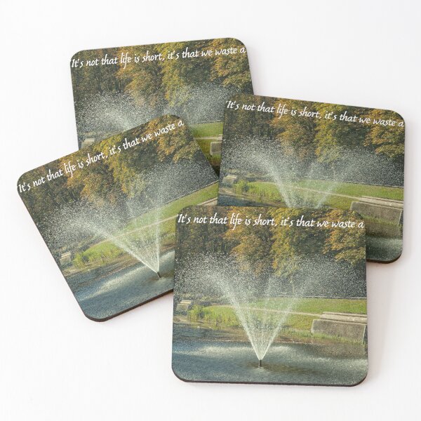 Item preview, Fountain with quote by Seneca designed and sold by Photopat.