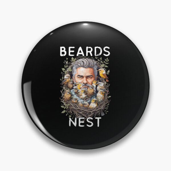 Item preview, Birds Nesting on Beard Funny Humor National No Beard Day designed and sold by Dressed For  Duty.