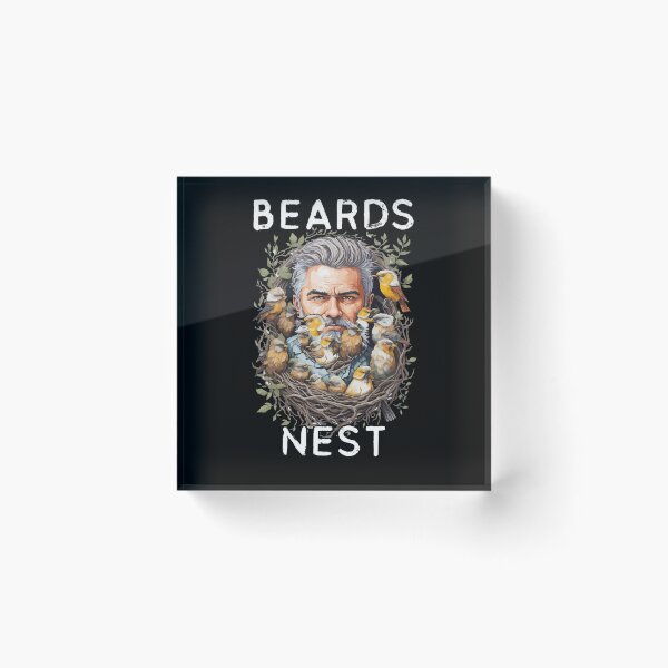 Item preview, Birds Nesting on Beard Funny Humor National No Beard Day designed and sold by Dressed For  Duty.