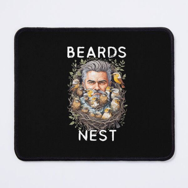 Item preview, Birds Nesting on Beard Funny Humor National No Beard Day designed and sold by Dressed For  Duty.