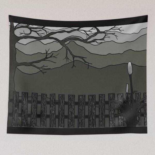 Item preview, Achromatic Mountainous Landscape designed and sold by AnTartstudios.