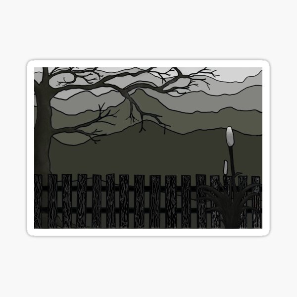 Item preview, Achromatic Mountainous Landscape designed and sold by AnTartstudios.