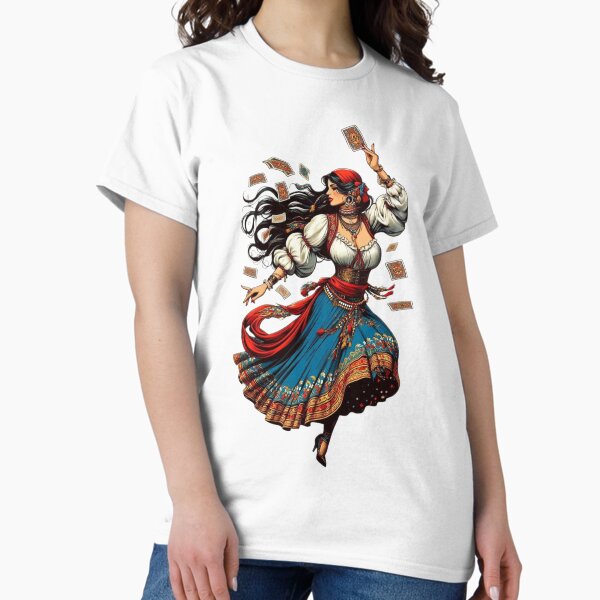 Vista previa del artículo con la obra «Bailarina gitana: arte bohemio vibrante», diseñado y vendido por BeatrixDraw.