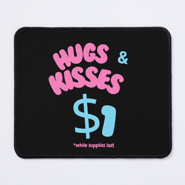 Item preview, Hugs and Kisses - Affordable Valentine's Day Black Print designed and sold by stxaris.