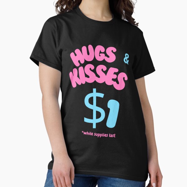 Item preview, Hugs and Kisses - Affordable Valentine's Day Black Print designed and sold by stxaris.