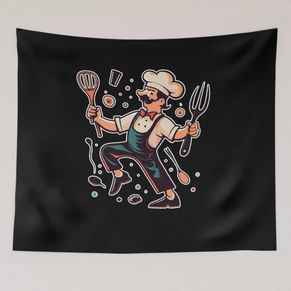 Item preview, Chef Dancing With Kitchen Cooking Utensils International Chefs Day designed and sold by Dressed For  Duty.