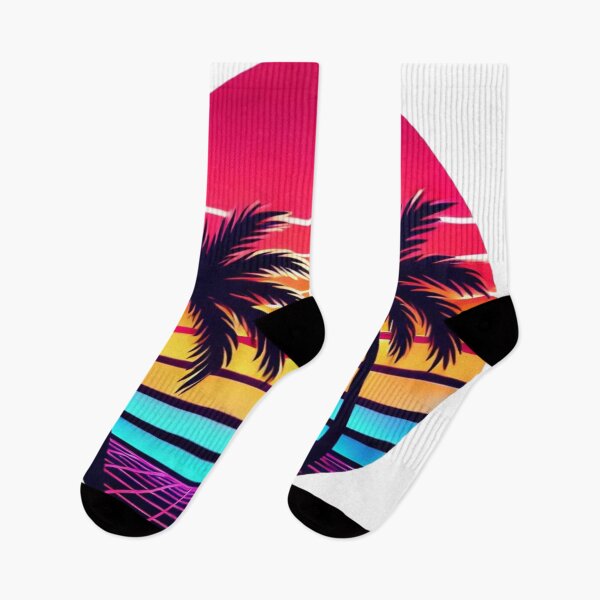 Item preview, Retro 80s Sunset with Palm Trees – Vintage Aesthetic Vaporwave Design designed and sold by Nauert's.
