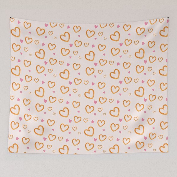 Item preview, Valentine's day Cute Pink Heart-Shaped Pretzel Dessert Theme designed and sold by Cozyloft.