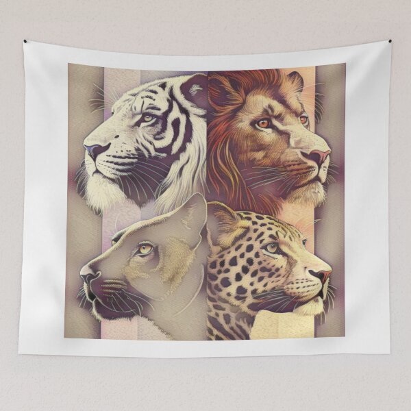 Item preview, lion, tyrr, leopard, panther, designed and sold by alexandr-art.