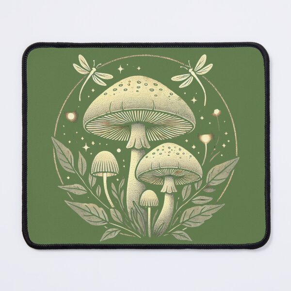 Item preview, Muschrooms and dragonfly in a fairy tale forest designed and sold by Meandmyshop.