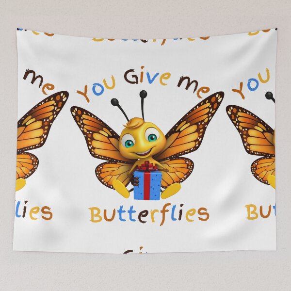 Item preview, You give me butterflies funny t-shirt designed and sold by Dazzling15.