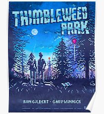Thimbleweed Park Pixel Art Style Poster