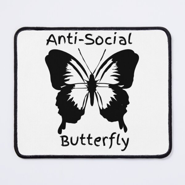 Item preview, Anti Social Butterfly funny t-shirt designed and sold by Dazzling15.