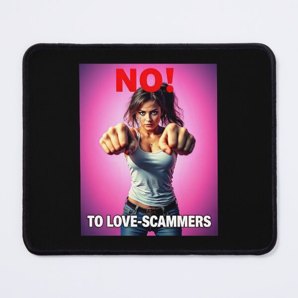 Item preview, No! to love scammers designed and sold by Farbenmieze.