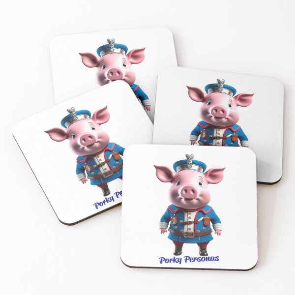 Item preview, Porky Personas Funny Pig Characters Scotsman designed and sold by Drone-tees.