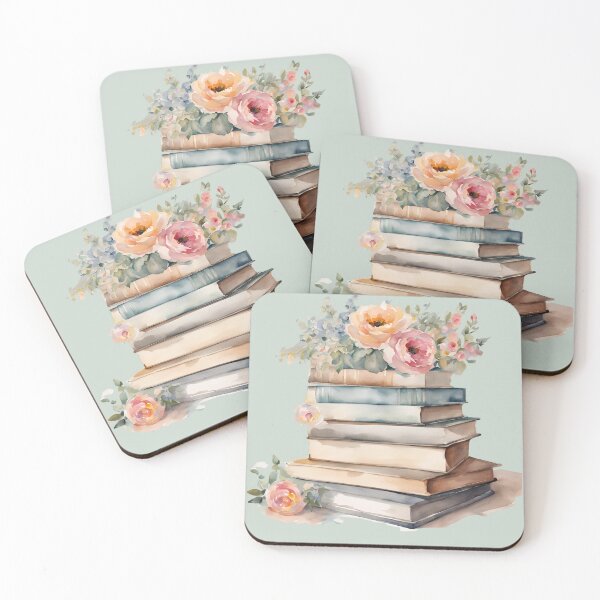 Item preview,  I love books and flowers,  Books Lover,   Vintage books, Plants lover, Flower Lovers, designed and sold by KolorellaS.