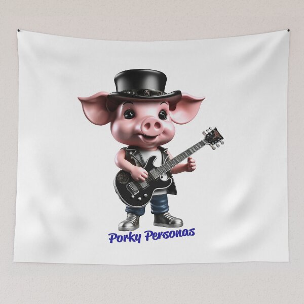 Item preview, Porky Personas Funny Pig Characters Slash designed and sold by Drone-tees.