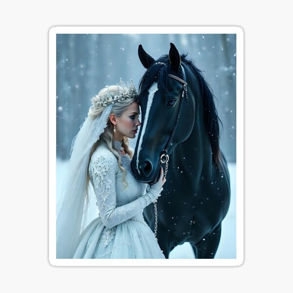 Item preview, The Snow Queen visits her favorite horse designed and sold by Farbenmieze.