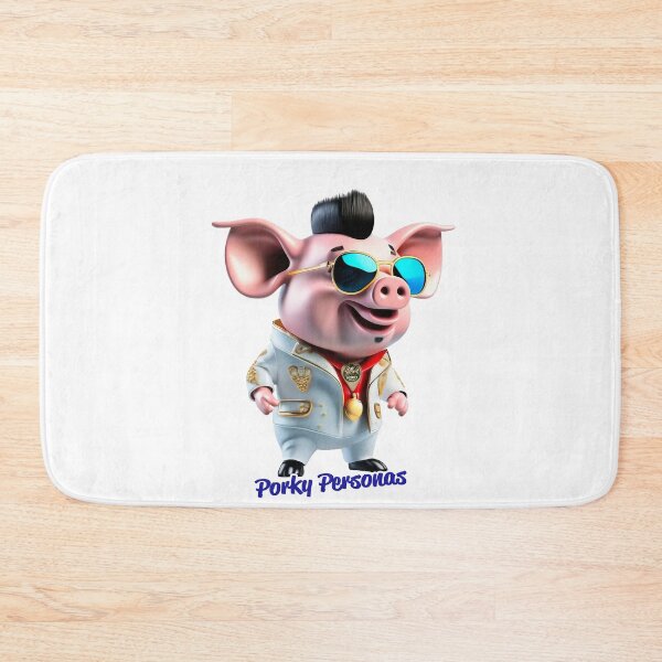 Item preview, Porky Personas Funny Pig Characters Elvis designed and sold by Drone-tees.