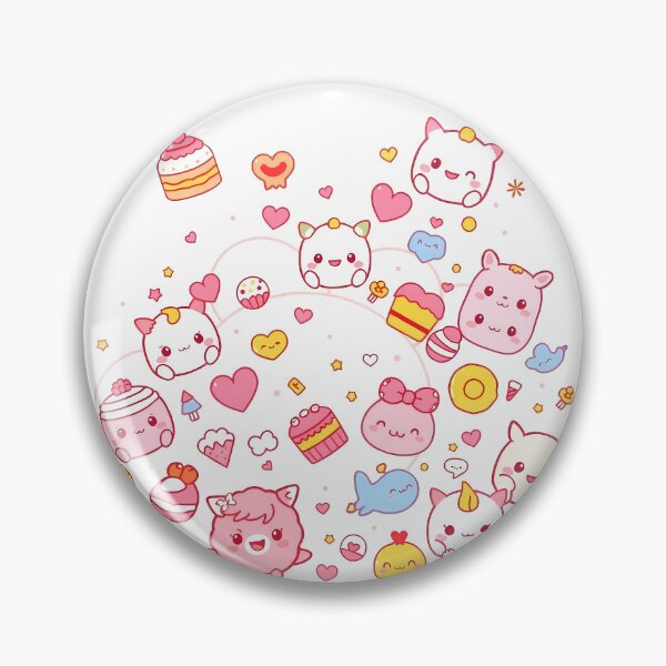 Item preview, Animals Art Kawaii Wallpaper Design Cute Background Colors designed and sold by ART ATTACK ZONE.