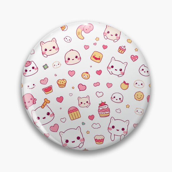Item preview, Kitty Art Themed Kawaii Wallpaper Design Cute Background designed and sold by ART ATTACK ZONE.