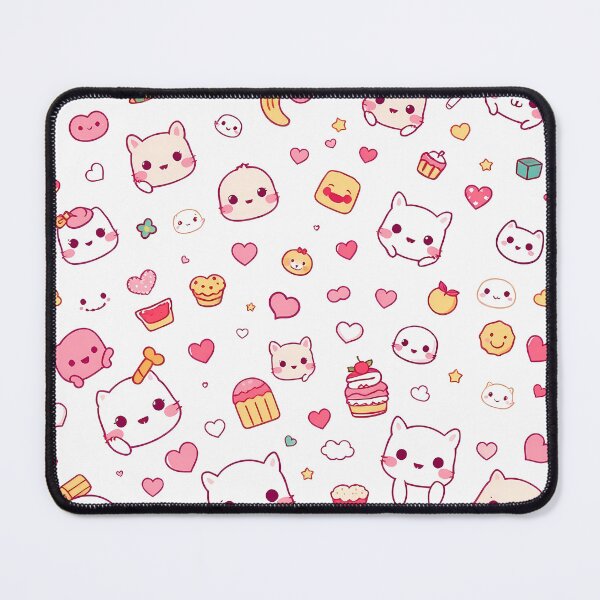 Item preview, Kitty Art Themed Kawaii Wallpaper Design Cute Background designed and sold by ART ATTACK ZONE.