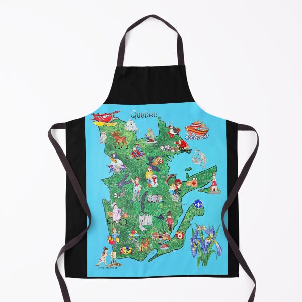Item preview, Quebec FunFinder illustrated map designed and sold by Linda Finstad.