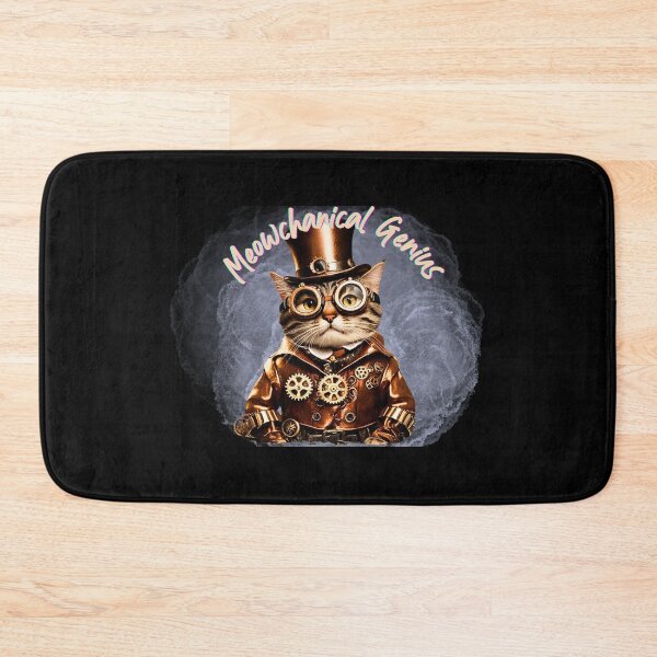 Item preview, Steampunk Cat Meowchanical Genius  designed and sold by PrettyDecor.