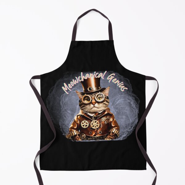 Item preview, Steampunk Cat Meowchanical Genius designed and sold by PrettyDecor.